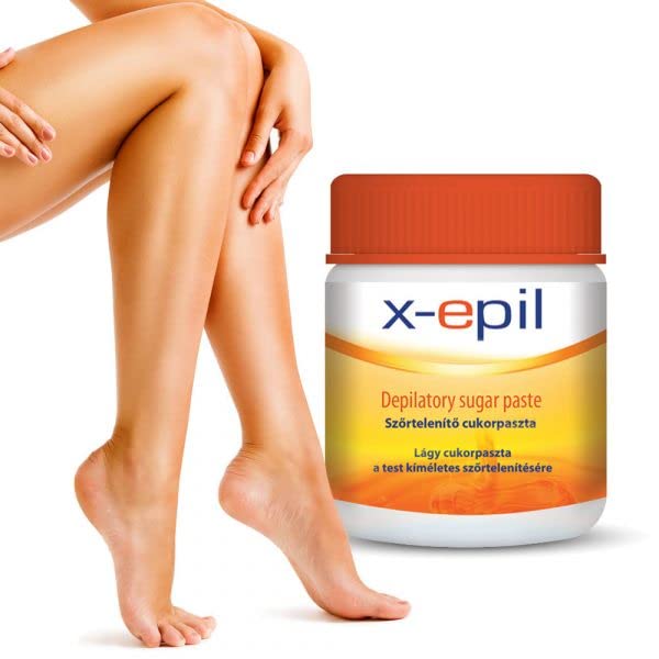 X-epil Depilatory Sugar Paste Normal Sugar Paste For Gentle Hair Removal on the Face And Body, Can Be Used With Paper Strip or Without it (250ml)