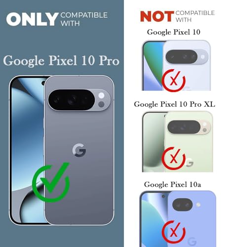 Image of Jkobi Silicone Back Cover Case for Google Pixel 10 Pro (Clear Shockproof Case with Camera Protection | Soft and Flexible | Transparent)