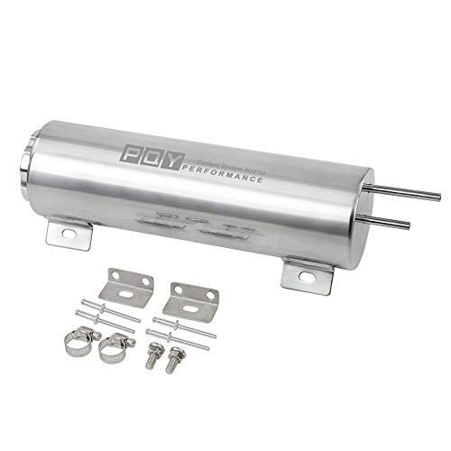 PQY Radiator Coolant Overflow Puke Tank Polished Stainless Steel 310