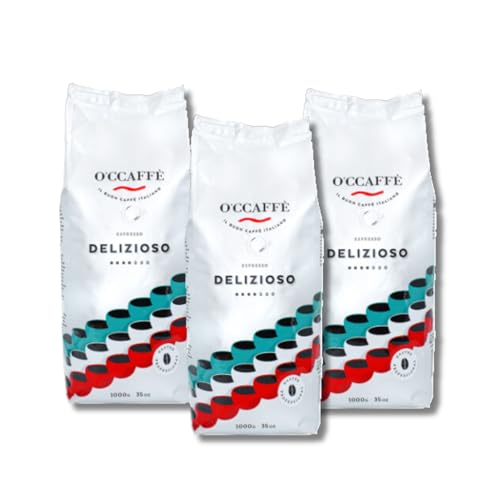 Café en Grano Delicioso O'CCAFFE 3 x 1 – Cremoso, Aromático y Afrutado – Sabor Intenso con Postgusto Claro – Granos de Café Tostados para una Experiencia Premium.