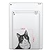 FINCIBO 5 x 5 inch Cute Black White Tuxedo Cat Removable Vinyl Decal Stickers for iPad MacBook Laptop (Or Any Flat Surface)
