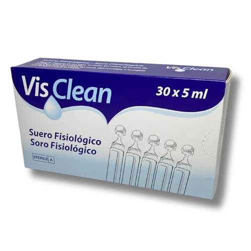 Suero Fisiológico en Monodosis. Suero Fisiológico para Lavados Nasales, Lavados Oculares, Lavado de Heridas. 30 Monodosis de 5 ml.