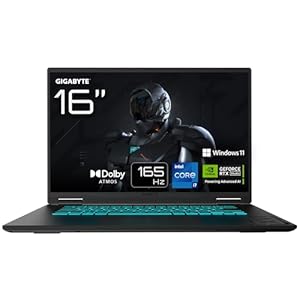 Gigabyte Gaming A16 Laptop – 16″, 165Hz WUXGA, Intel Core i7-13620H, RTX 4050, 16GB DDR5 5200MHz, 1TB Gen4 SSD, Windows 11 Home, 2 Jahre Garantie, Dolby Atmos, Gaming A16 CMHI2DE894SH