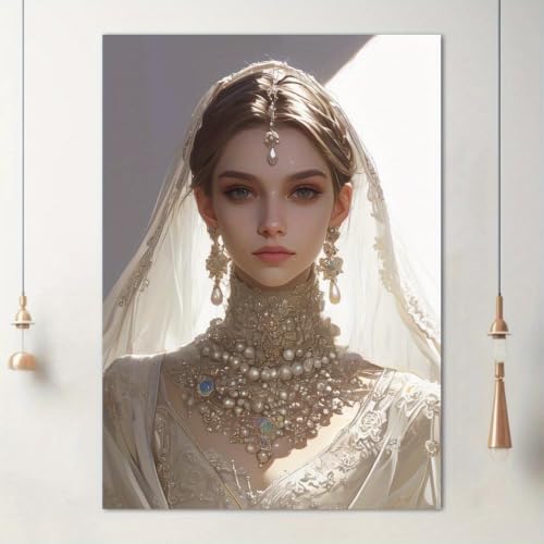 Toile mariée anime SPXLUCAU : décoration murale pour passionnés de BD 20x30