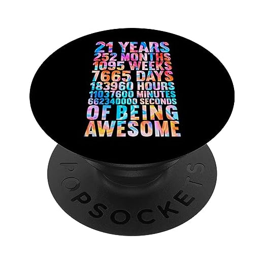 Divertida camisa de cumpleaños número 21, Old Meter Divertidos regalos para niños de 21 años PopSockets PopGrip Intercambiable