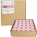 Howemon Pink Rose Scented Tealight Candles - 4 Hours - Giant 100 Bulk Packs - Smokeless Tea Lights for Valentine's Day, Weddings, Christmas, Home Decorative