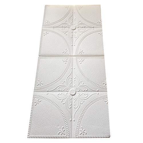 Panarciss 3D Faux Brick Wall Panels 20Pack Stick Self-Adhesive Wallpaper Foam Tile Decor for Living Room Bedroom Background Wall Decoration