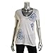 Lucky Brand Women's Blue Flower Tee