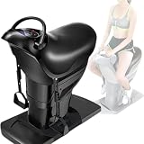 Simulador de deequitación eléctrica, aparato de ejercicio abdominal sobre el tema de equitación, con pantalla LCD, 20 velocidades, 3 modos inteligentes, capacidad de carga de negro