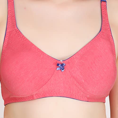 Image of Women Melange Fabric Everyday Non Padded Bra for Women
