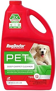 Rug Doctor Pet Carpet Cleaner, 96 oz., Pro-Enzymatic Formula with 3X Action - Cleans, Deodorizes, & Deters Remarking, Concentrated Solution, Professional Grade for Pet Stains & Odors