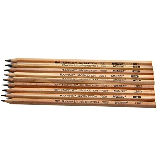 Finex Premium 18Pcs Sketch Pencils Eraser Knife Pencil Extender Paper Pen Drawing Set With Bag #TOP4