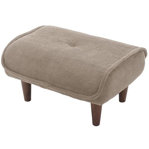 セルタン 日本製 オットマン スツール 脚置き 和楽の極 1人掛け ポケットコイル ベージュ 高反発 A281p-689BE