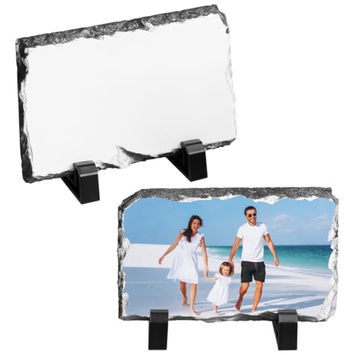 Marcos de fotos personalizados para máquina de sublimación en pizarra natural 2