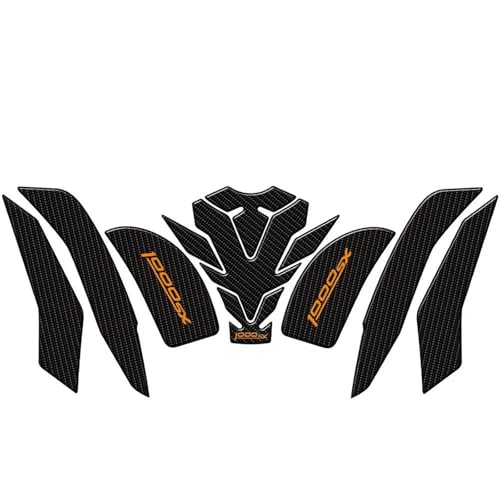 Autocollants Réservoir Kawasaki Z1000SX 2020 Motif Arête Poisson Color4