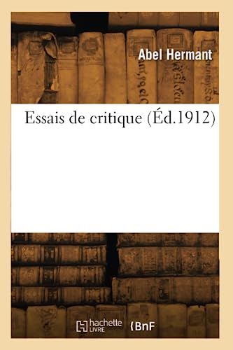 Essais de critique (Éd.1912)