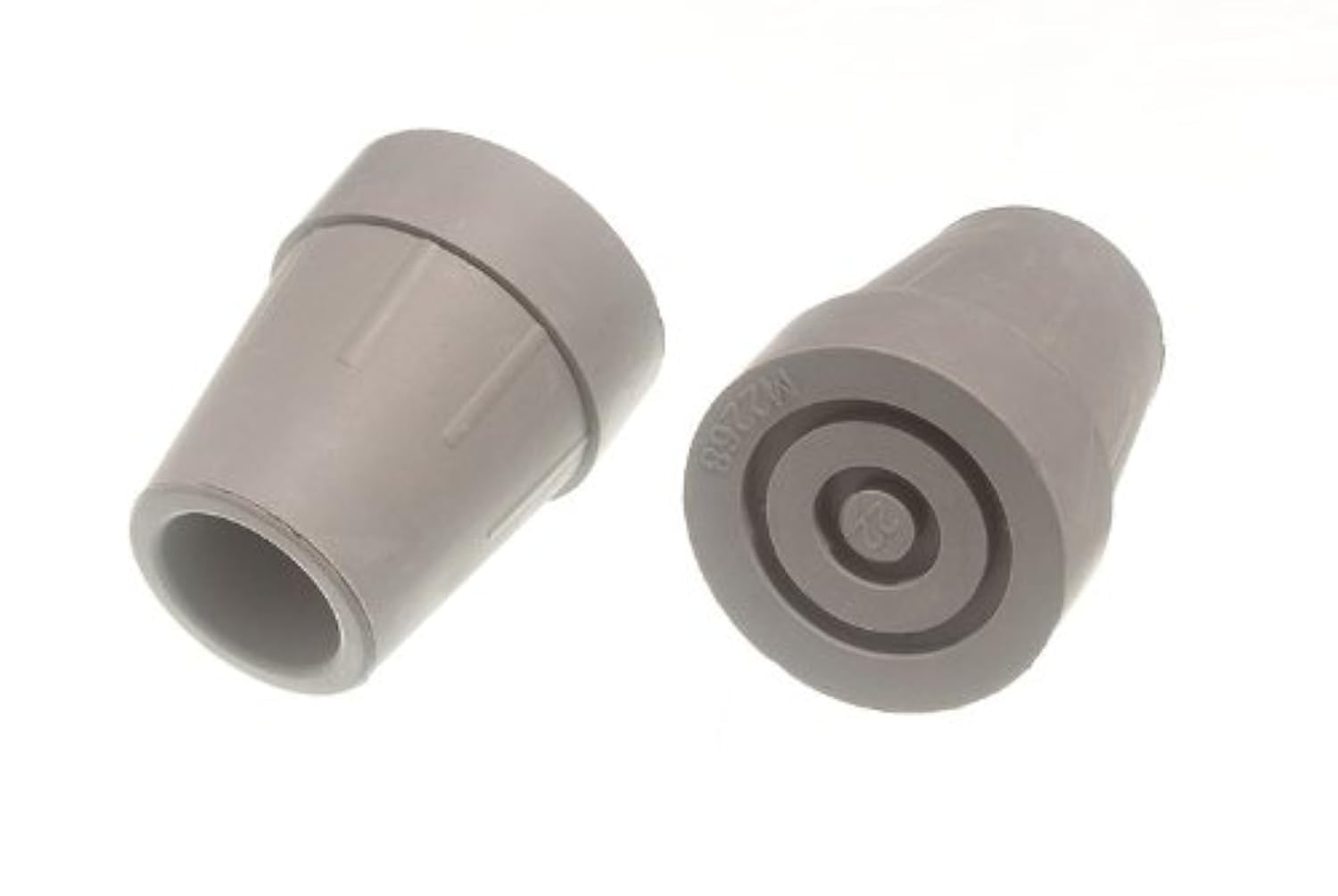 Embouts de béquille caoutchouc 22 mm gris rechange canne marche insert métal x20