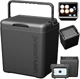 アンプラグドキャンプ (UNPLUGGED CP) クーラーボックス 小型 5L 7L 10L 10.5L CHILL POP (黒 7L 保冷剤1個付き）