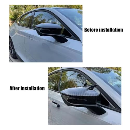 Cache rétroviseur pour Changan Uni-V 2021-2024 coque noir brillant