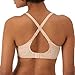 Bali Women's Breathe Modal T-Shirt, Breathable Lightweight Underwire Bra, Convertible Straps, Almond