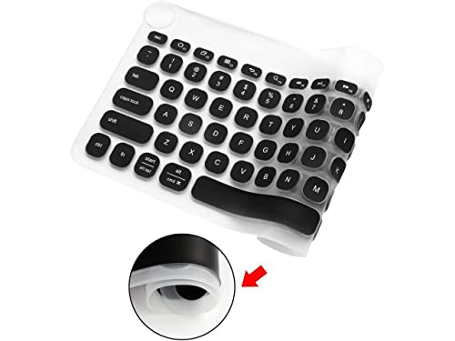 Image of iFyx Keyboard Cover Skin for Logitech Bluetooth Multi-Device Keyboard K480 Cover Ultra Thin Protective Skin (Black)