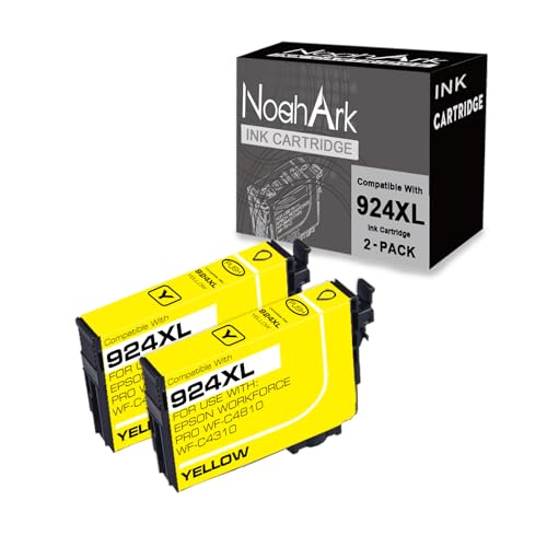Cartouches d'encre 924XL jaunes NoahArk pour imprimantes Epson Workforce Pro WF-C4810