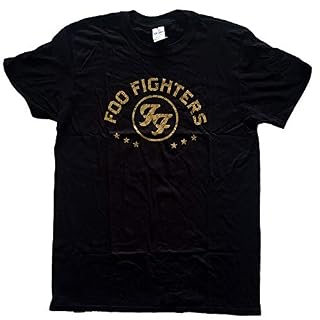 Rock Off Foo Fighters Arched Stars Officiel T-Shirt Hommes Unisexe - Les Beatles, Paul McCartney, John Lennon, RIngo Starr, George Harrison