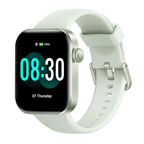 Reloj Inteligente Mujer Hombre, 1.85' Smartwatch con Llamadas Bluetooth, 140+ Modos Deportivos Smart Watch con SpO2/Pulsómetro/Monitor de Sueño/Podómetro, Impermeable IP68 Smart Watch Para Android iOS