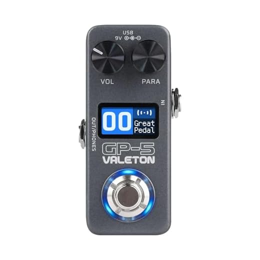 Valeton Pedalera Procesador Compacto Multiefectos GP-5 - SnapTone y Cargador IR, más de 100 Efectos, Bluetooth, Interfaz de Audio USB