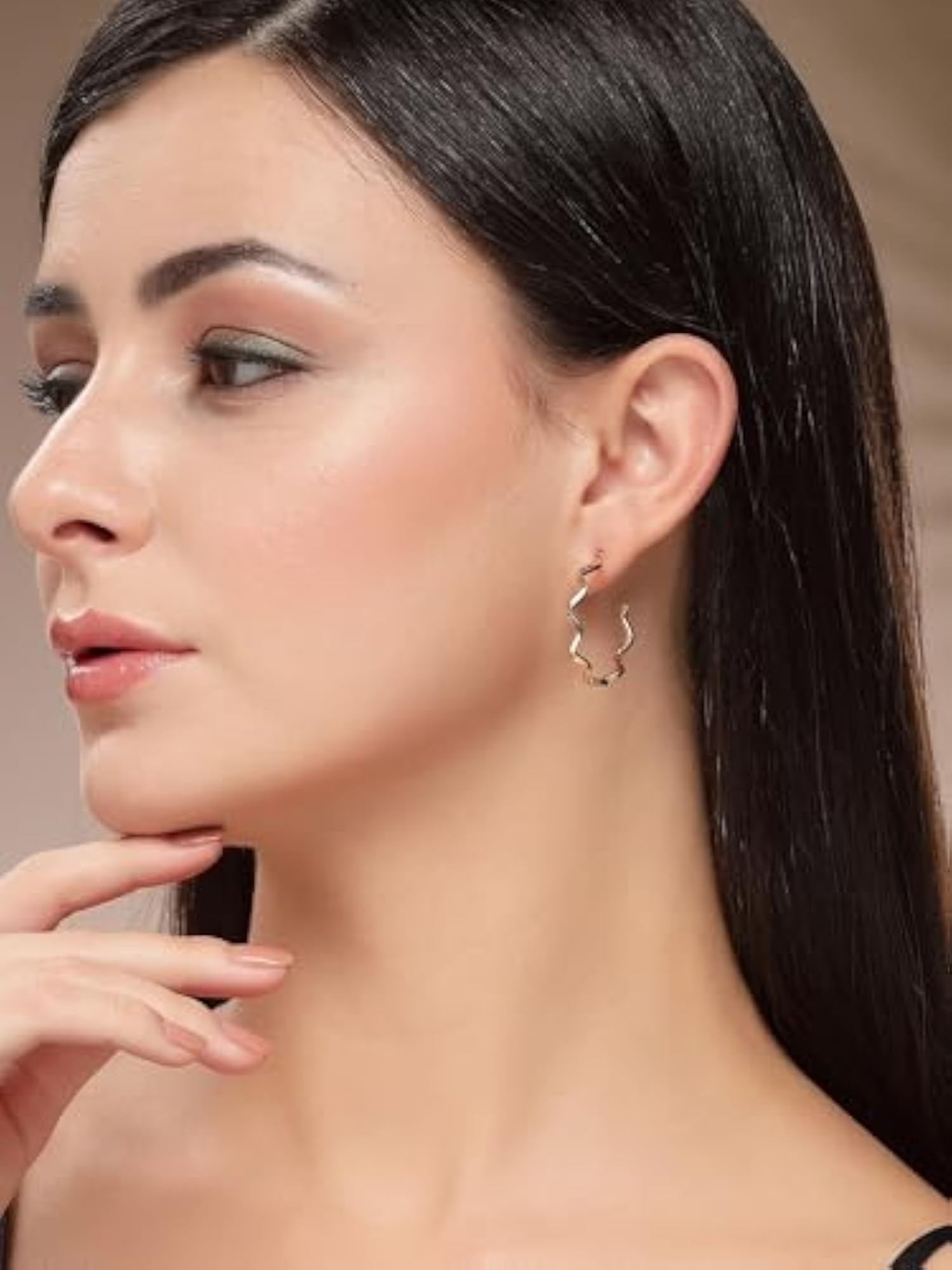 Set of 9 Plated Multi-Design Stud and Hoop Earrings