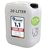 plasteo® 1x 20L Kanister Wasserkanister lebensmittelecht
