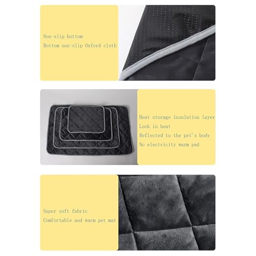 Almofada de dormir para animais de estimação com aquecimento automático, tapete de aquecimento não e