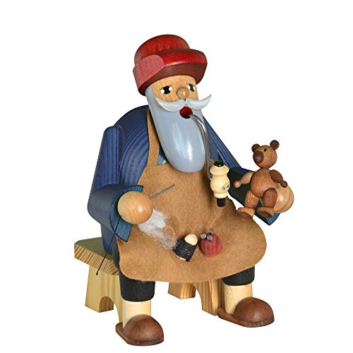 KWO Olbernhau Räuchermann Teddymacher, sitzend