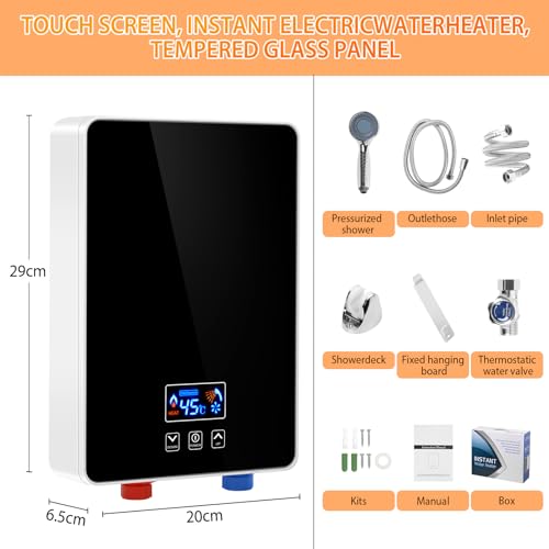Sanheshun Electric Tankless Water Heater 6000W 220V Instant Hot Water Heater With Handheld Shower Head And Hose Set thumb #3