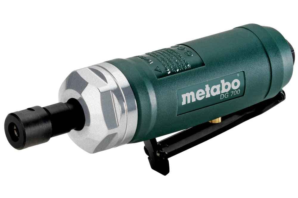 Metabo Druckluft-Geradschleifer DG 700 (601554000) Karton, Arbeitsdruck: 6.2 bar, Luftbedarf: 600 l/min, Max. Drehzahl: 22000 /min, Schwarz
