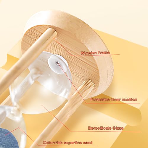 ABXKZ Large 60-Minute Bamboo Sand Timer