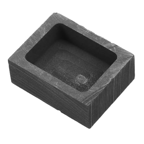 ABOOFAN Moule Carré en Graphite 50G pour Fusion de Métaux Moule ’Or et Argenté Haute Résistance Thermique Outil pour Four de Fusion Fabrication de Bijoux DIY Fonderie de Bijoux