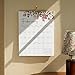 Cabbrix Wall Calendar 2025, 18 Monthly Calendar from Jan 2025 - Jun 2026, 15 x 12 Inches, Hanging Hook, Twin-Wire Binding, Floral Design Calendar for Easy Organizing (Flora)