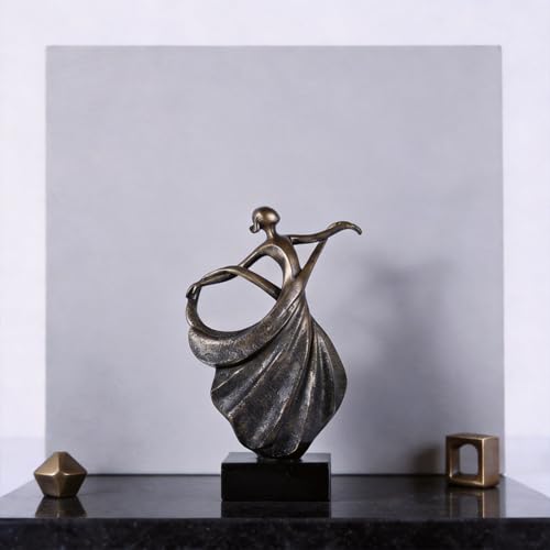 Estatua Abstracta de Bailarina Moderna de Resina miniatura 4