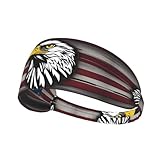 fascia elastica sportiva per capelli yyhwhjde us army cool american flag aquila modello morbido, traspirante, ad asciugatura rapida