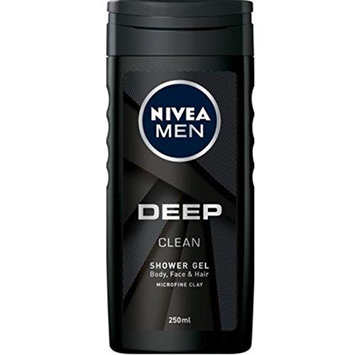 6er Pack - Nivea Duschgel Men - Deep Clean - sorgt für eine hydratisierte Haut - 250ml