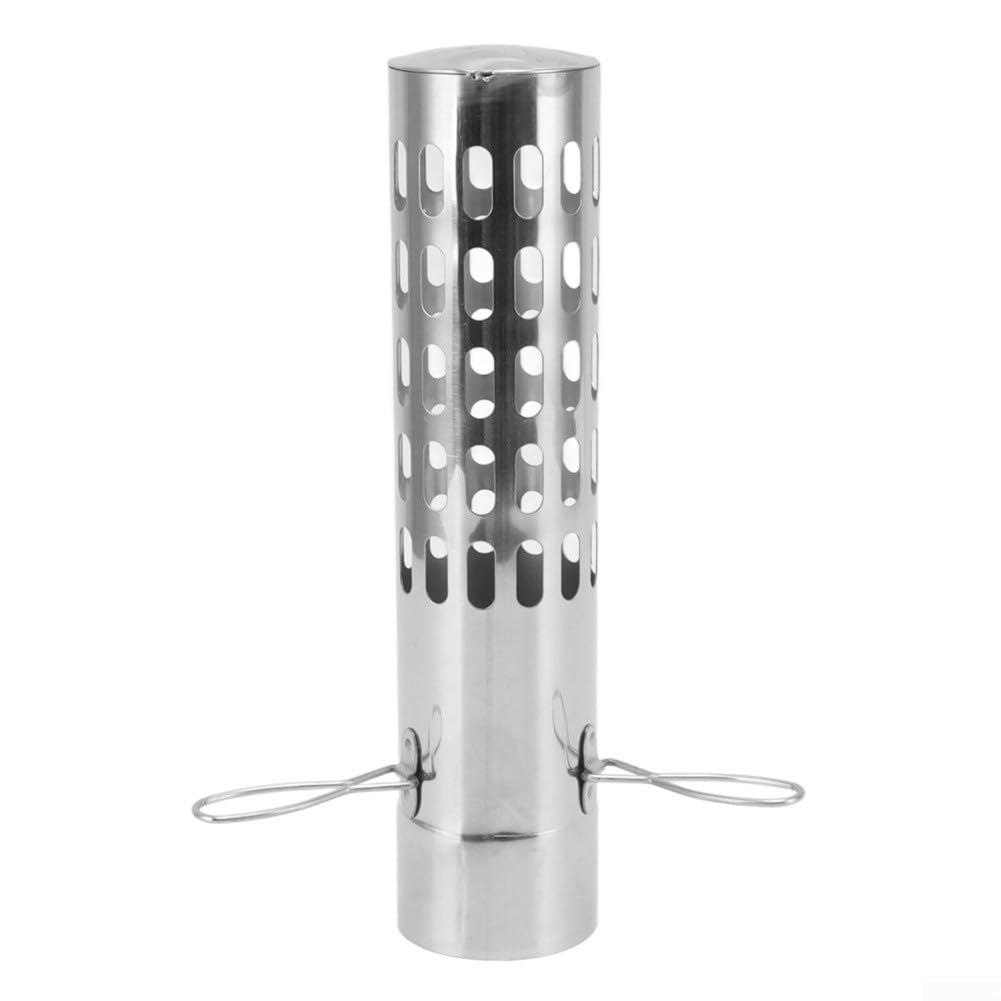 OYSKGNCMW Stove Pipe Spark Arrestor, 26Cm Weatherproof Stainless Steel Stovepipe Rain Cap For Camping Wood Stoves, Chimney Tube Filter Sn