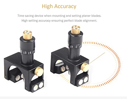 2Pcs Schaafmachine Jig Magnetische Schaafmachine Blade Instelling Jig Setter Calibrator Voor Installing Schaafmachine Bladen