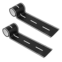 Goktvai 2 Rollen Spielzeugauto Straßenband Tape, Spielzeugauto Fahrbahn Straßenbande Haftet auf Glatten Oberflächen für Spielzimmer & DIY Projekte (Nr. 7 Geschwindigkeitsbegrenzung 50)