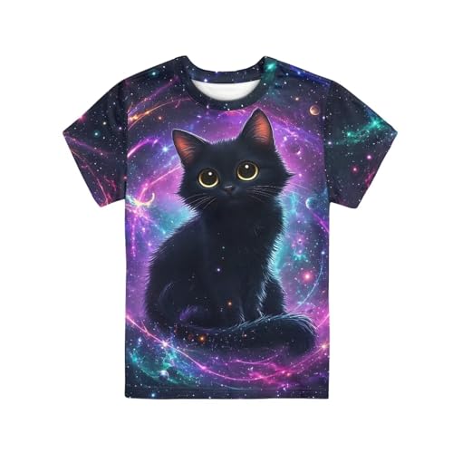 Image of Renewold Kids Novelty T-Shirt for Girls Boys Short Sleeve Crewneck Summer Tee Soft Breathable Graphic Shirt for Age 2-16