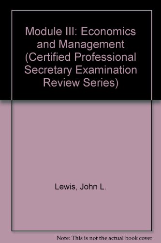 Module III Economics And Management