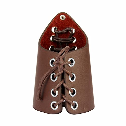 2 Pieces Viking L Armour Men Medieval Bracers Armor Adjustable Arm Gauntlet Vintage Leather Wrist Guards Archery Bracers for LARP Cosplay - Image 3
