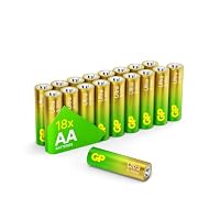 GP AA Batteries 18 Pack 1.5V Alkaline Double A 10 Yr Long Shelf Life