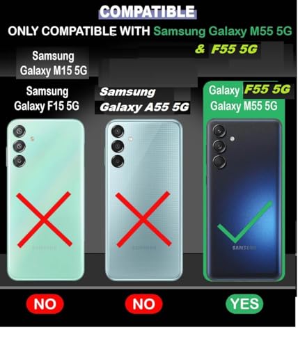 Image of COVERBLACK Soft Rubber Back Cover Compatible Model for Samsung M55 5G - Transparent