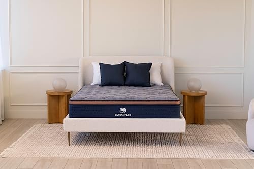 Image of Brooklyn Bedding CopperFlex 12 Inch CA King Mattress | Hybrid Cooling Copper | Pressure Relief | CertiPUR-US Certified